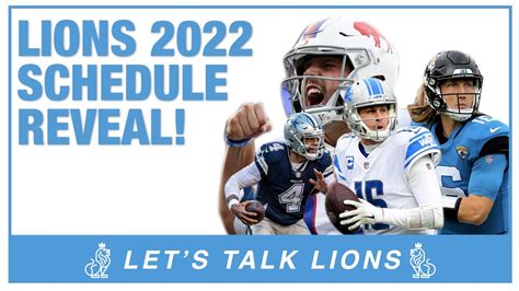 Detroit Lions 2022 SCHEDULE REVEAL - YouTube