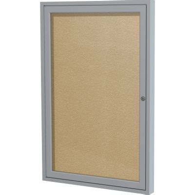 Ghent Enclosed Bulletin Board - Outdoor / Indoor - Vinyl - 36" x 24 ...