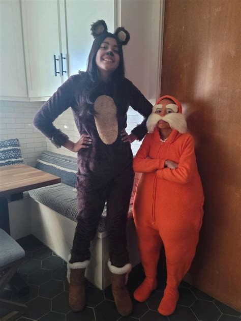 The Lorax and Barbaloot Bear | Lorax costume, Cute halloween costumes, Trio halloween costumes