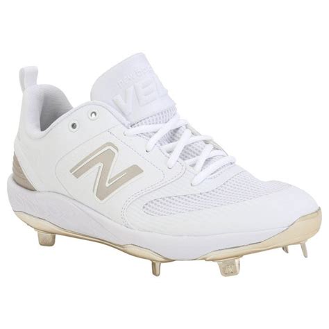 New Balance Velo V3 Women's Low Metal Softball Cleats White/Gold | lupon.gov.ph