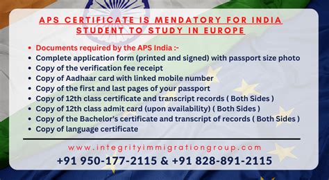 APS Certificate Mandatory For Indian Students To Study in Germany Europe