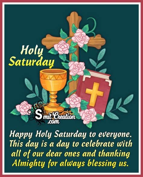 Happy Holy Saturday Blessings Image - SmitCreation.com