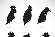 Vector image of a chicken head. | Outline Icons ~ Creative Market