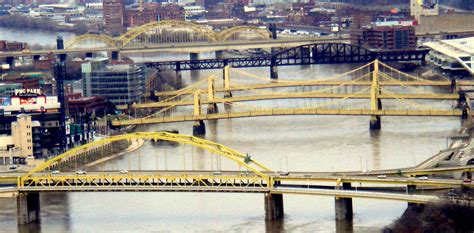 mark's Photo Stream: Yellow Bridges in Pittsburgh