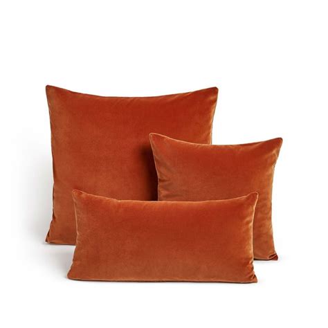 Soho Home, Monroe Large Square Cushion, Burnt Orange | Burnt orange ...