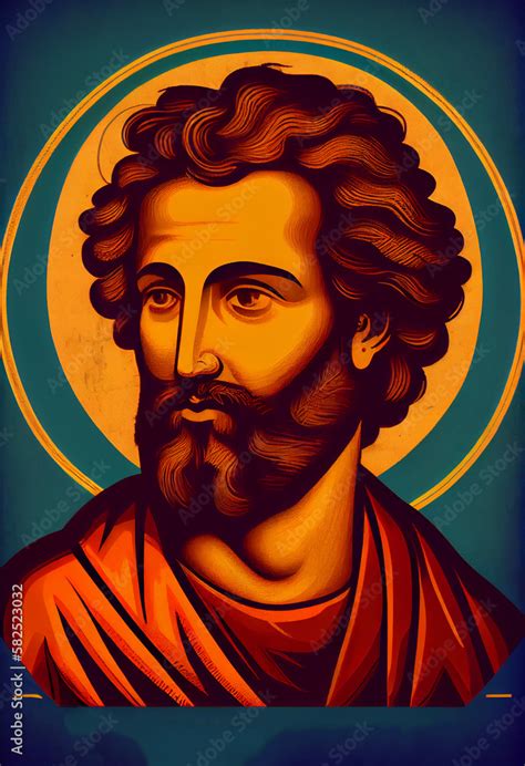 Saint James Apostle of Christ Colored Illustration. Generative Ai ...