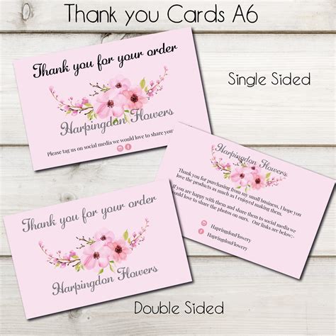 A6 Thank You Card - Bulk Buy - Hoopsy