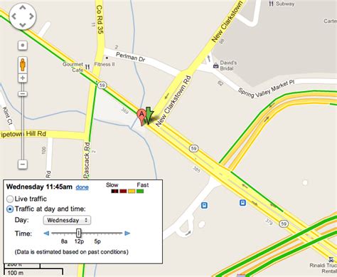 Google Maps Traffic By Day & Time Now On Roads