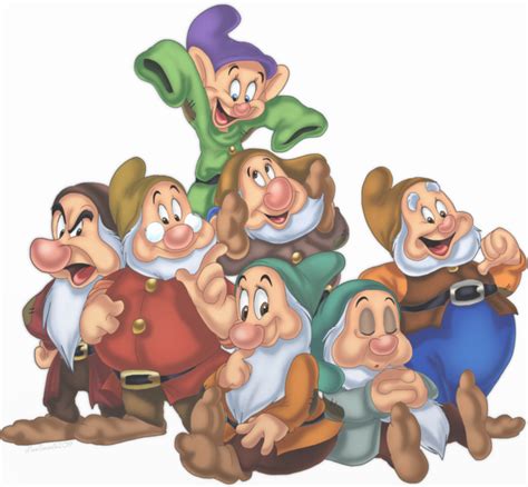 Snow White And The Seven Dwarfs Transparent HQ PNG Download | FreePNGImg