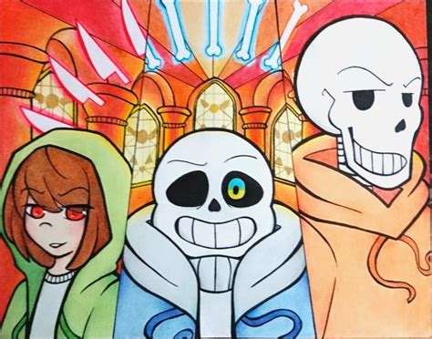 Bad Time Trio [Fanart tradicional] | Undertale Español Amino