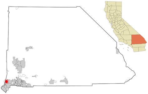 Image: San Bernardino County California Incorporated and Unincorporated areas Upland Highlighted