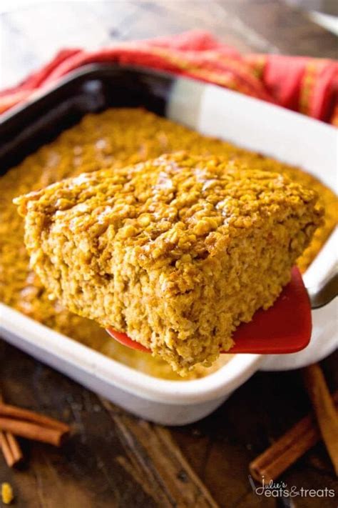 Pumpkin Baked Oatmeal - Julie's Eats & Treats