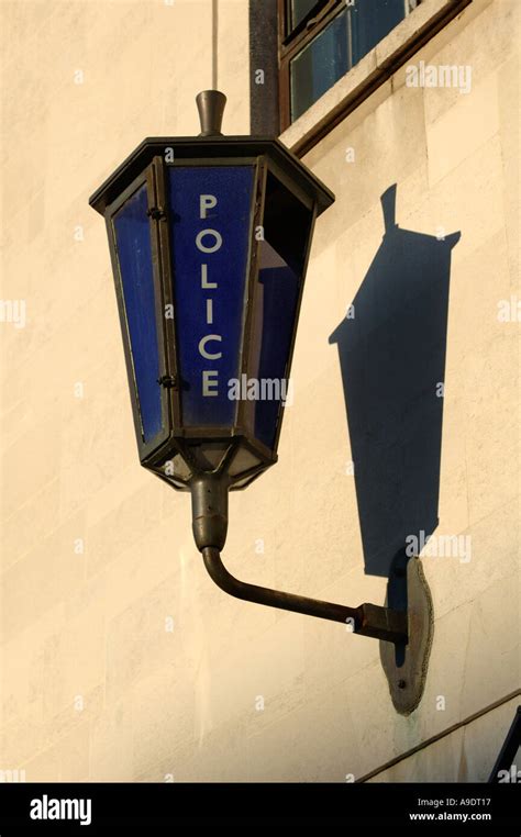 Police station sign London England Stock Photo - Alamy