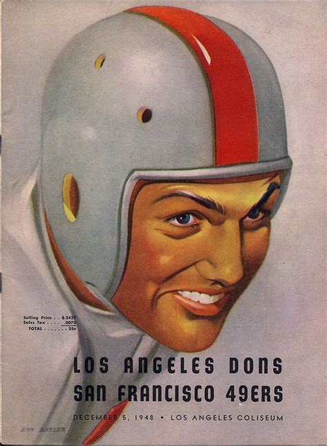 Los Angeles Dons vs San Francisco 49ers football... - Vintage Sports ...