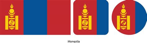 Mongolia flag, vector illustration 5148750 Vector Art at Vecteezy