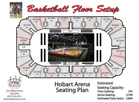 Seating | Hobart Arena | Troy, Ohio