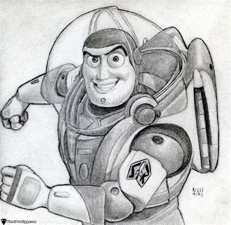 Buzz Lightyear Drawing Step Step