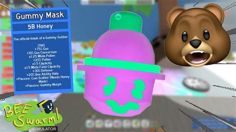 GUMMY MASK??!! (Roblox Bee Swarm Simulator) - YouTube