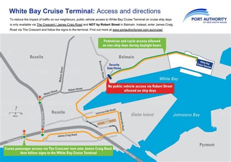 How to get to White Bay Cruise Terminal