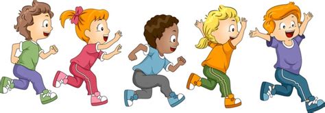 6,205 Clip Art Kids Running Images, Stock Photos, 3D objects, & Vectors ...