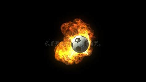 Animated Soccer Ball on Fire Stock Footage - Video of fireball, flame: 61738860