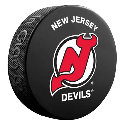 New Jersey Devils Basic Logo Hockey Souvenir Puck