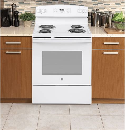 Customer Reviews: GE 5.3 Cu. Ft. Freestanding Electric Range with Self-Cleaning and Sensi-temp ...