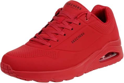 Skechers Mens Sport Casual UNO Stand ON AIR Sneakers Men Red: Amazon.co.uk: Shoes & Bags