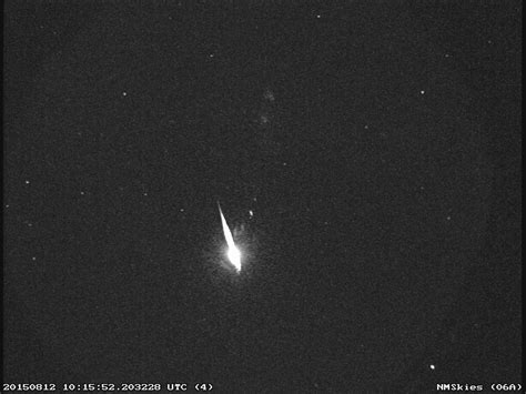 Perseid Fireball Over New Mexico – Watch the Skies