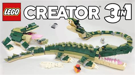 LEGO Creator 3 in 1 Crocodile ALL THREE BUILDS (31121) - 2021 Set ...