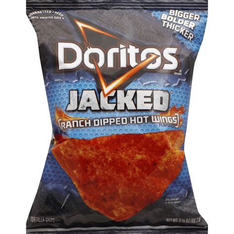 Doritos Jacked Tortilla Chips, Ranch Dipped Hot Wings Flavored | Snacks ...