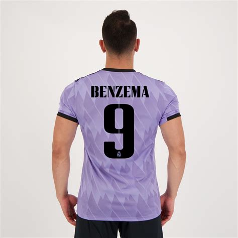 Adidas Real Madrid 2023 Away 9 Benzema Jersey - FutFanatics