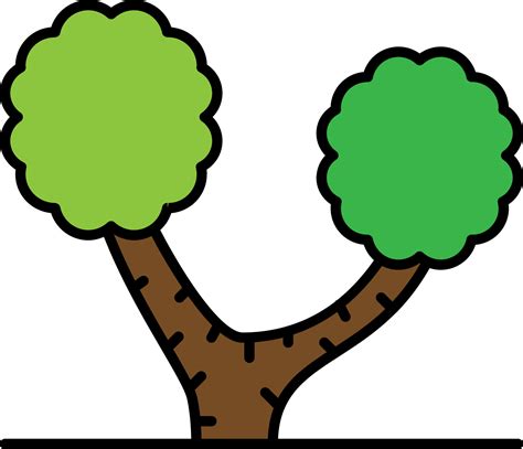 Tree, birch color icon 14056890 Vector Art at Vecteezy