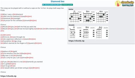 Chord: Diamond Sea - tab, song lyric, sheet, guitar, ukulele | chords.vip