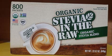 Organic Stevia In The Raw 800 Packets Organic Stevia and Organic Cane ...