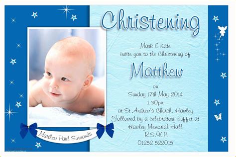 Free Christening Invitation Template for Baby Boy Of Free Christening Invitation Template ...