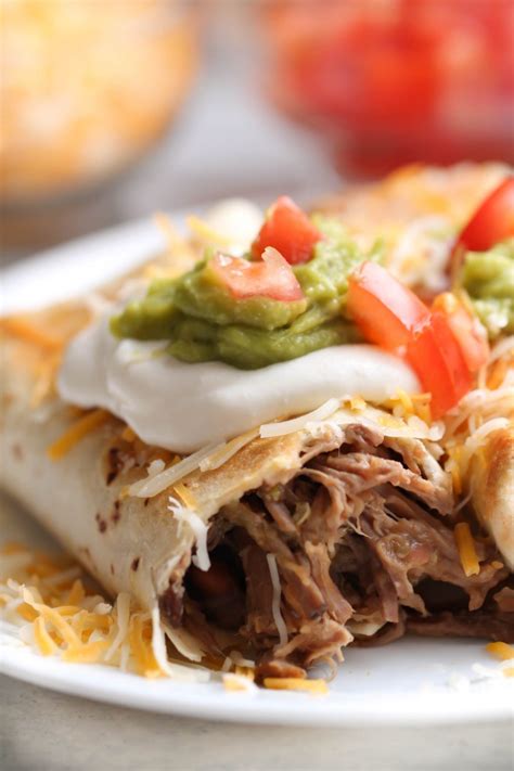 Baked Shredded Beef Chimichangas Recipe | Recipe | Shredded beef, Shredded beef chimichanga ...