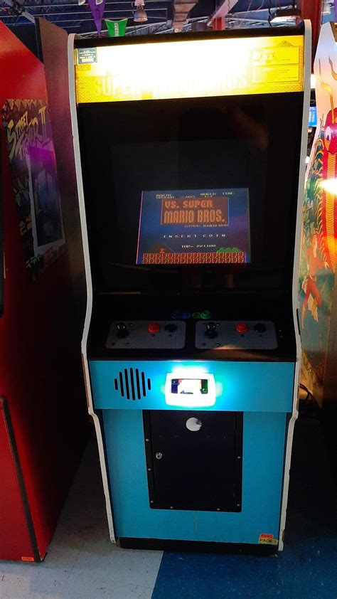 An actual Vs Super Mario Bros machine in an arcade. I've never seen one in person. : r/retrogaming