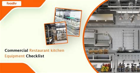 Restaurant Kitchen Equipment: Ultimate Checklist - Foodiv