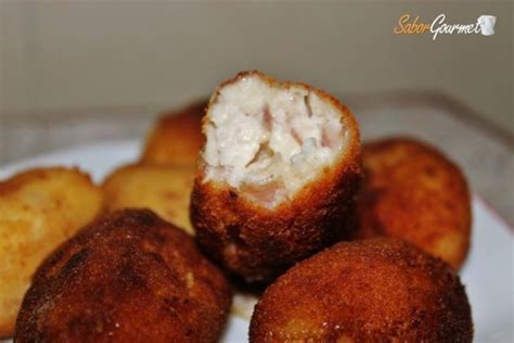 Croquetas de jamón york y huevo - SaborGourmet.com