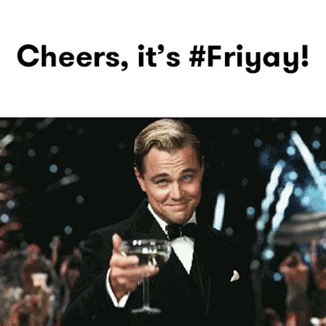 Friyay Cheers Drink Leonardo Dicaprio Meme GIF | GIFDB.com