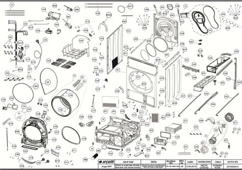 How to Repair | Beko Condenser Tumble Dryer BEKO DCU8230 diagram spare parts 1