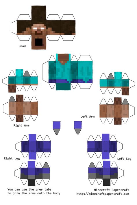 9+New Papercraft Minecraft Skin Herobrine - Diario Deporte