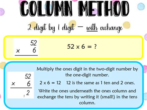 Column multiplication - WITH exchange | Teaching Resources