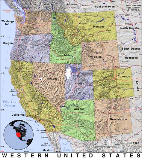 Western United States · Public domain maps by PAT, the free, open source, portable atlas