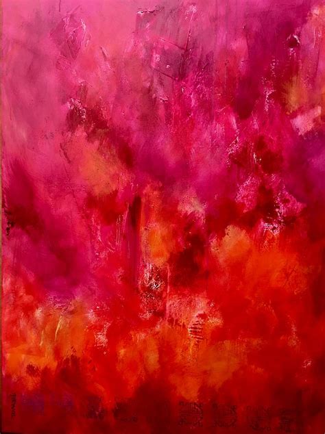 Celebrations wedding pink abstract Painting by Sukhpal Grewal - Fine ...