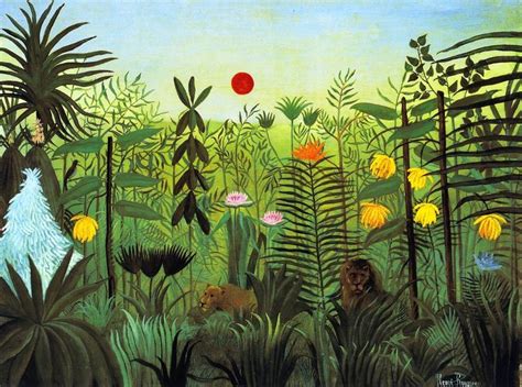 Image result for henri rousseau paintings giraffe