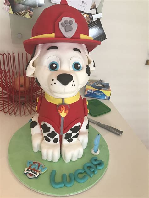 3D Marshall Paw Patrol Cake - CakeCentral.com