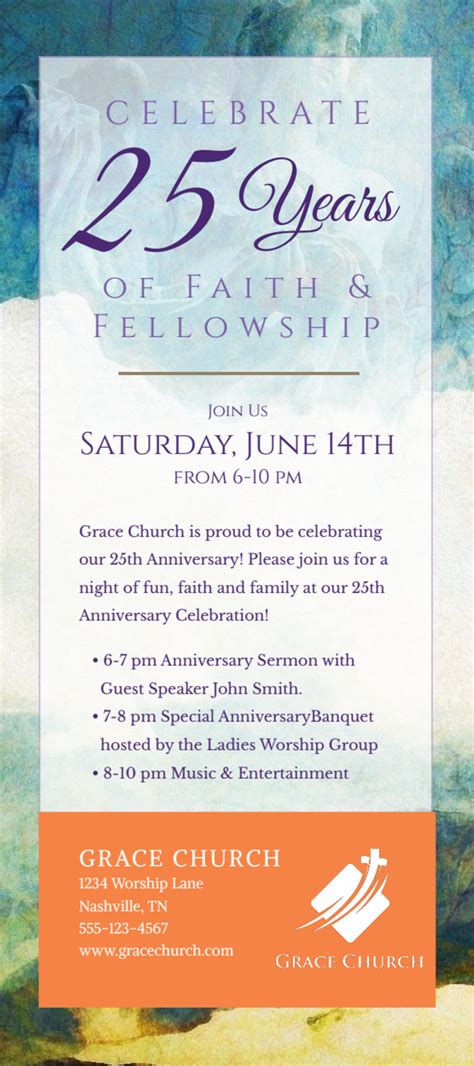 Fun Church Anniversary Flyer Template | MyCreativeShop