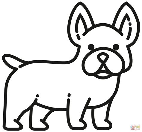 French Bulldog coloring page | Free Printable Coloring Pages